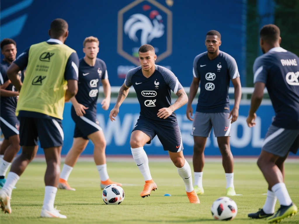 法国队训练画面曝光，核心球员状态在线